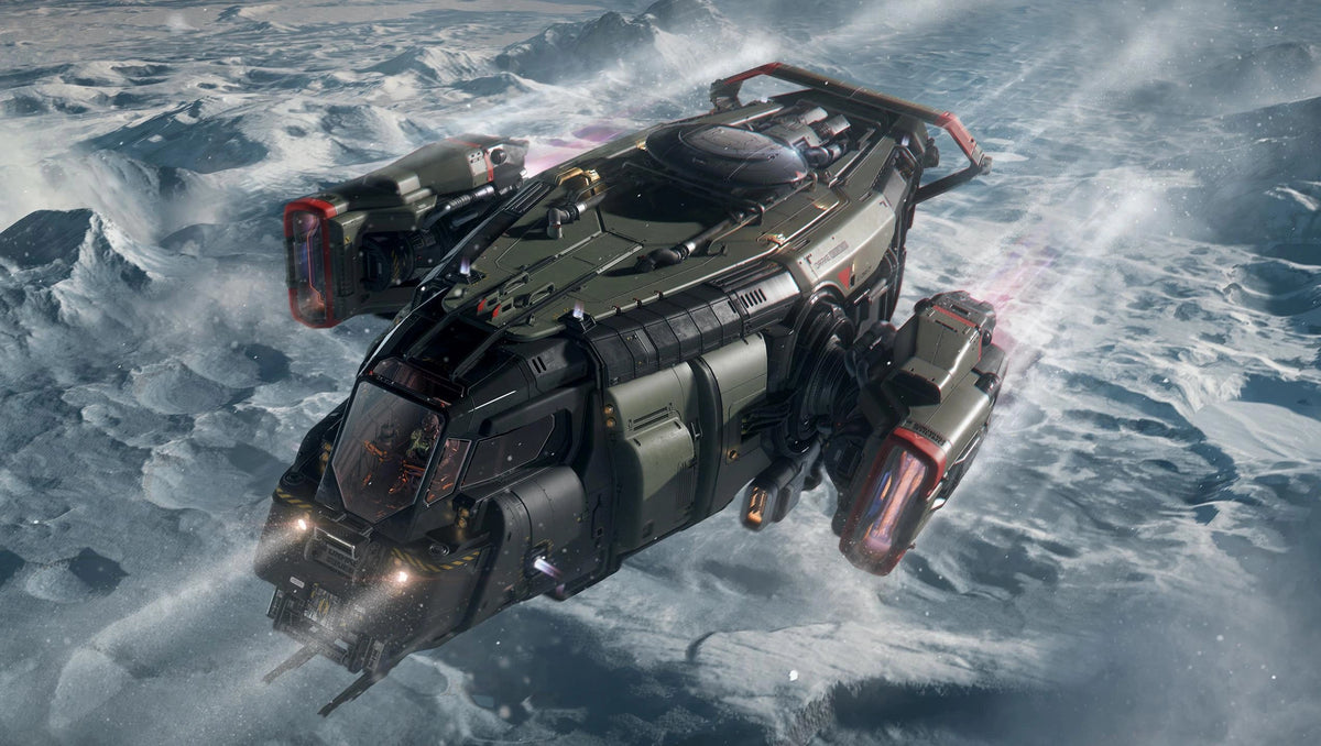 Cutter Scout - flying above the clouds - Cut in Star Citizen