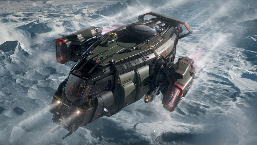 Cutter Scout - flying above the clouds - Cut in Star Citizen