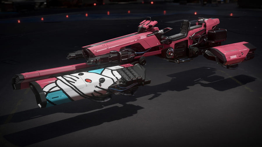 Dragonfly Star Kitten - in a hangar in Star Citizen