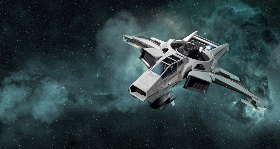 F7C-M Super Hornet MK I - F7C-M Super Hornet with Nebula in the background in Star Citizen