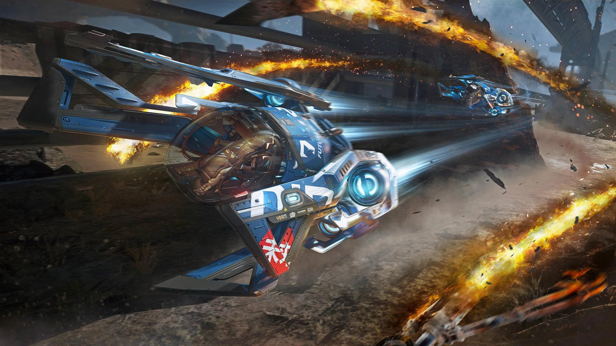 Fury LX - x2 flying low and fast by a crashed M50 - Cut in Star Citizen