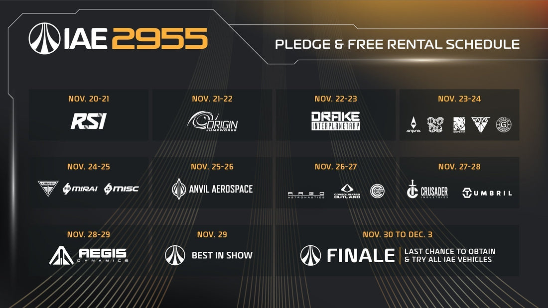 Intergalactic Aerospace Expo 2955 Free Fly & Manufacturer Schedule