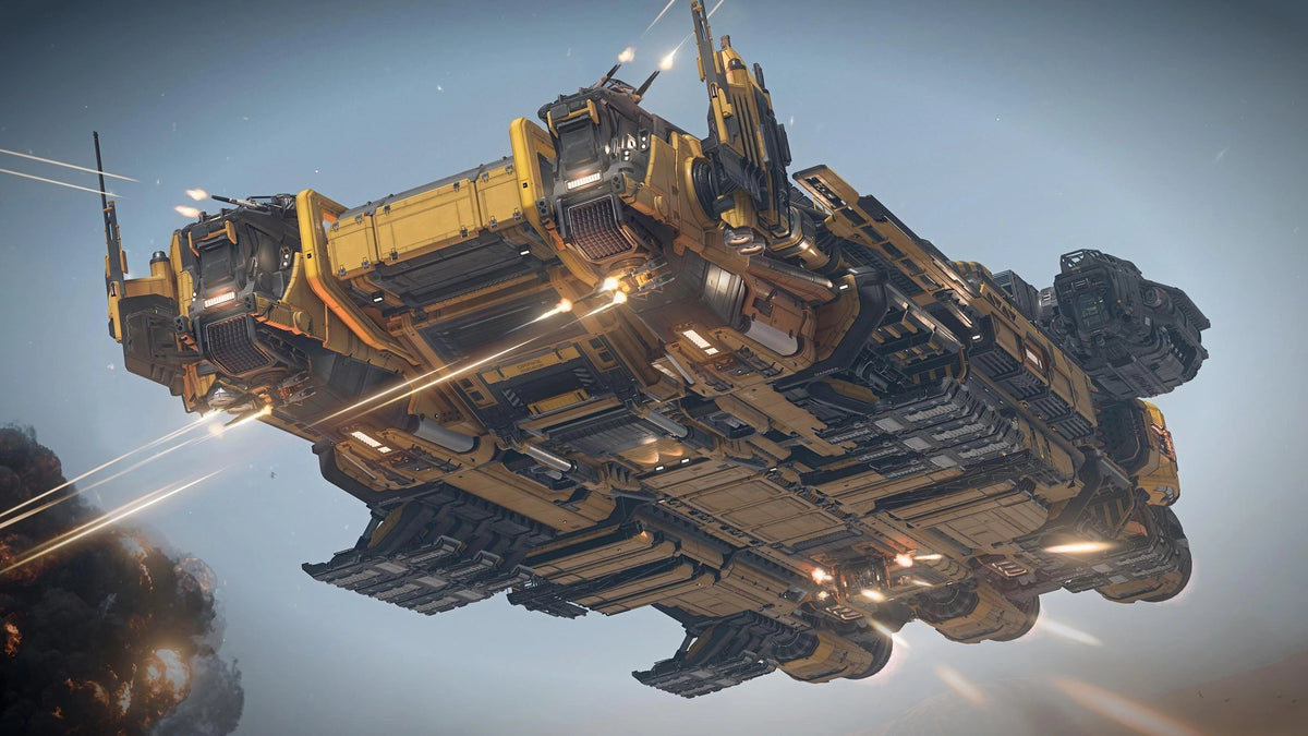 Ironclad Assault - flying over ground attacking ground vehicles in Star Citizen