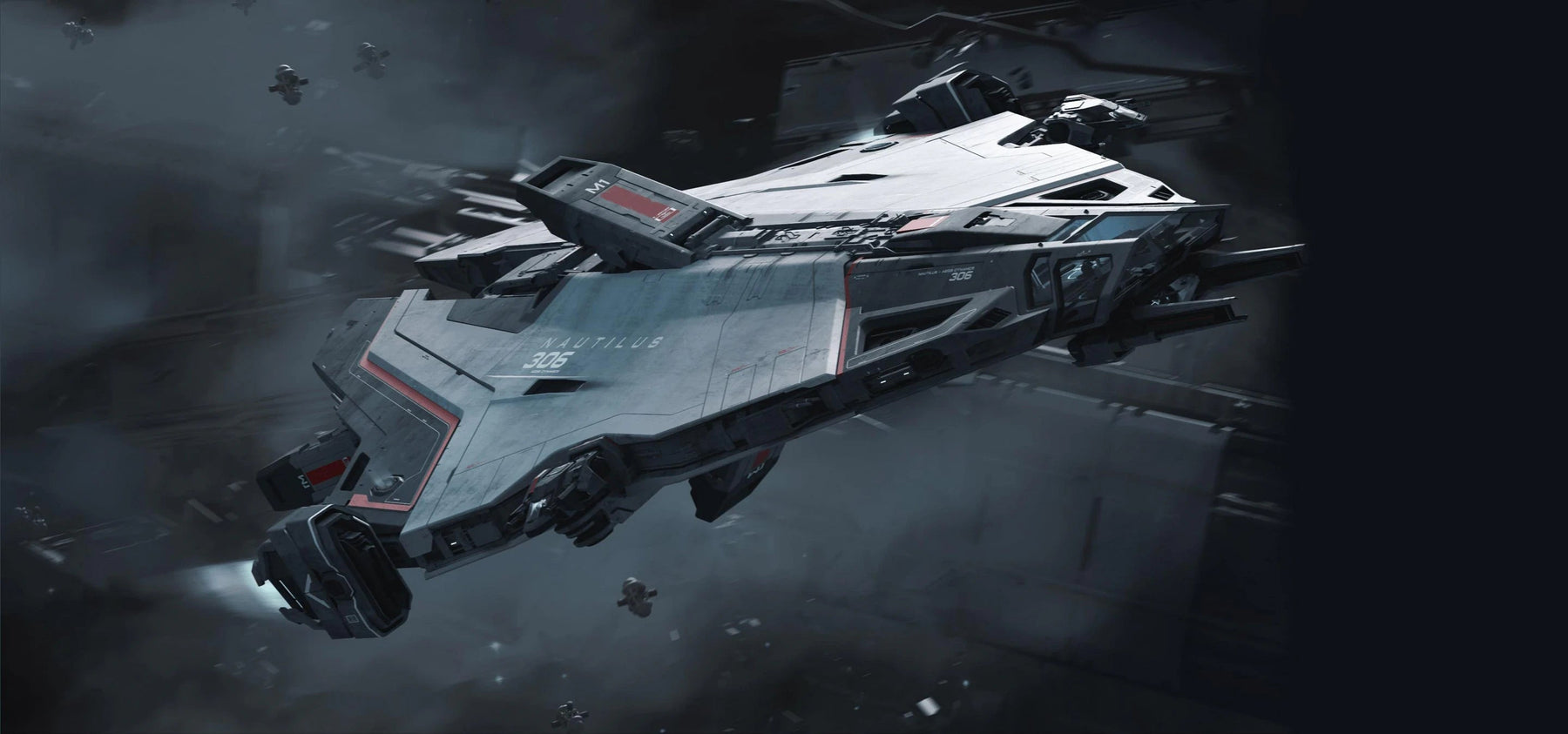 Nautilus - Deploying mines - Front Starboard in Star Citizen