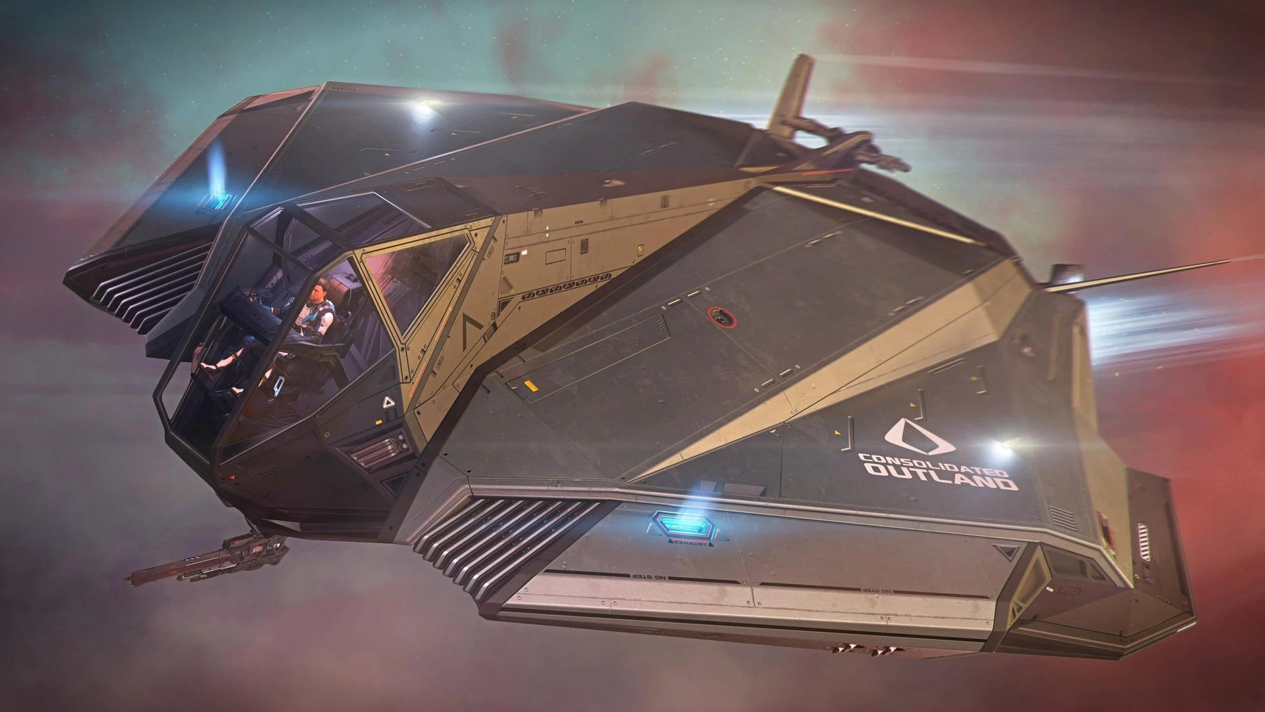 Nomad - flying above Crusader clouds - Crop in Star Citizen