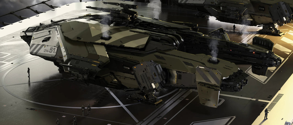 Paladin - landed at pad with personal boarding in Star Citizen