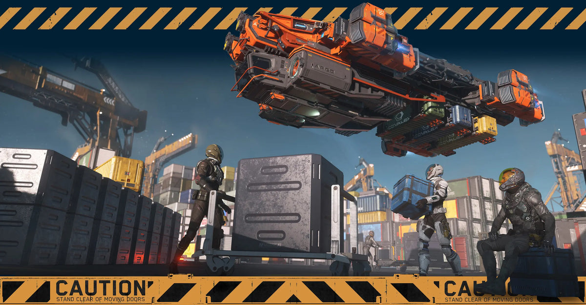 Argo RAFT above workers and cargo containers
