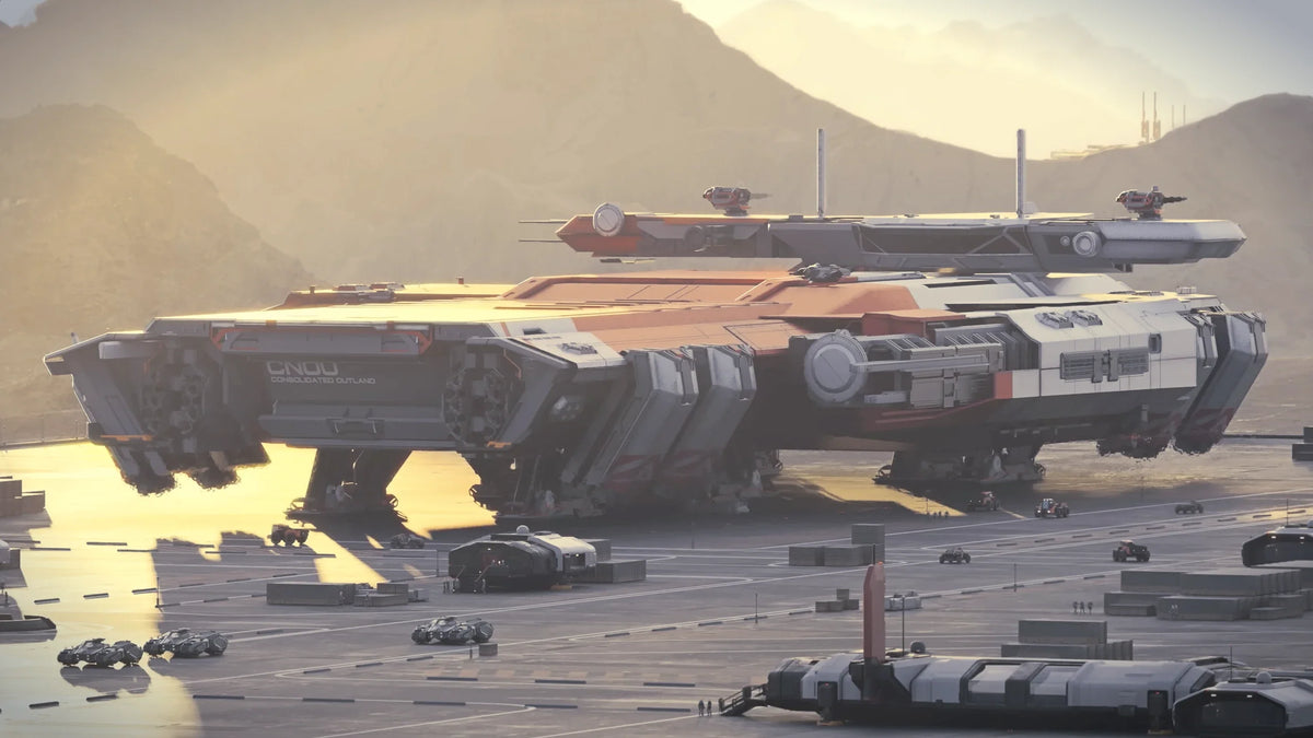 Star Citizen Pioneer landed on the planet