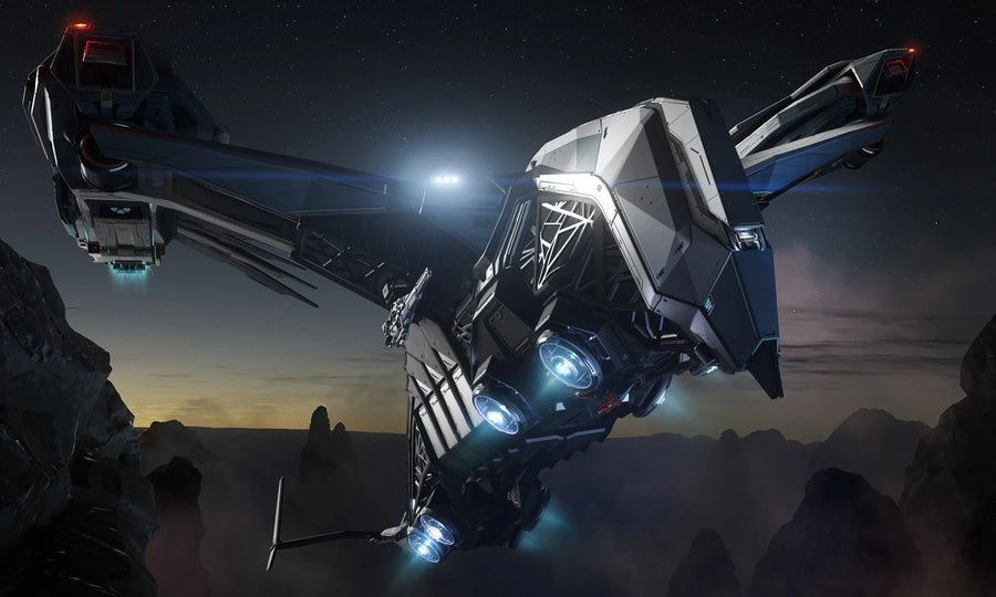 Prowler - Hovering over landscape in Star Citizen