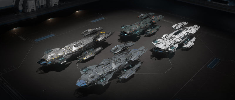 Andromeda, Taurus, Aquila and Phoenix Constellation Mk IV variants in a hangar