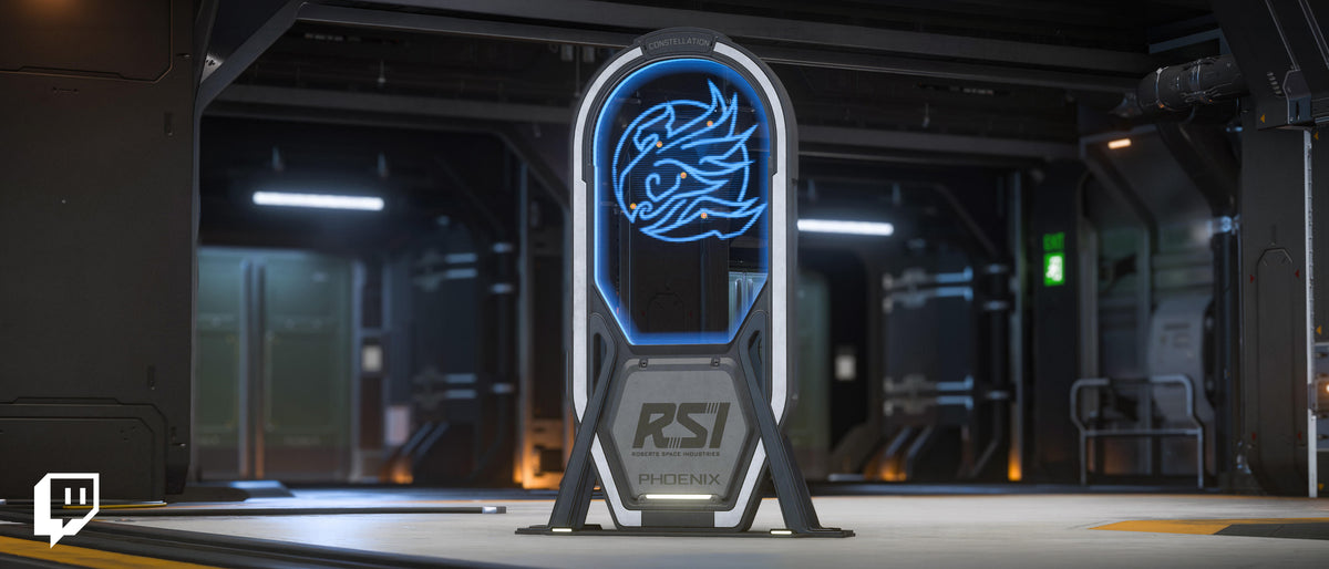 Phoenix Insignia Display, the holographic reward for the October Twitch Drops campaign