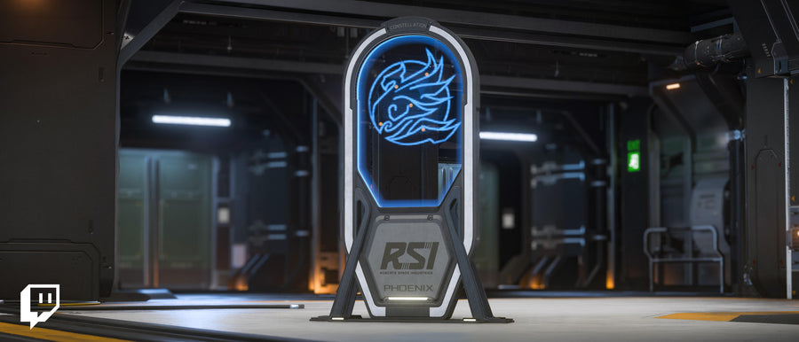 Phoenix Insignia Display, the holographic reward for the October Twitch Drops campaign