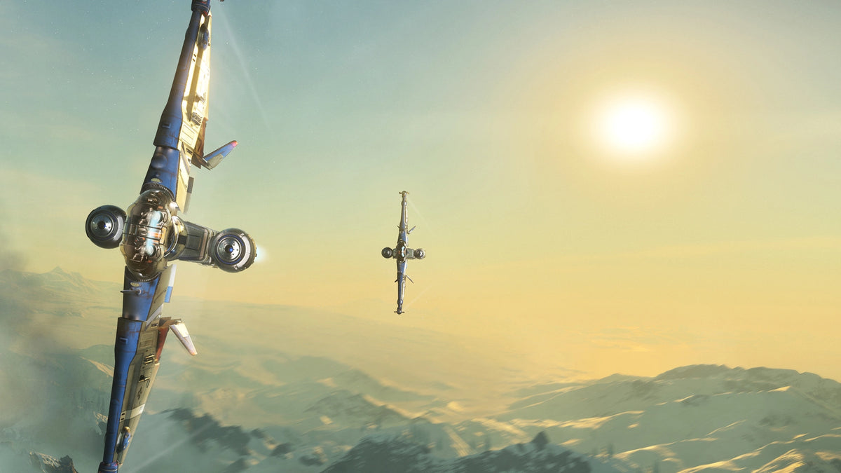 MISC Reliant Kore in vertical flight above mountains