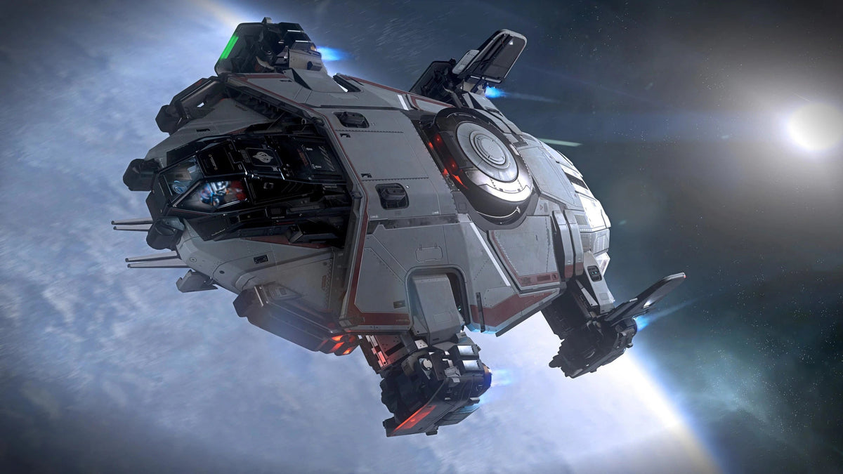 Terrapin - x2 in formation over worlds in Star Citizen