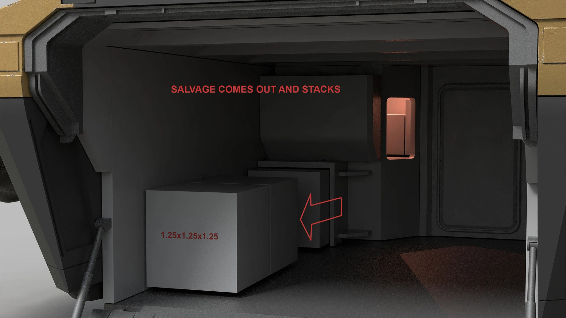 Vulture - Salvage comes out and stacks in Star Citizen