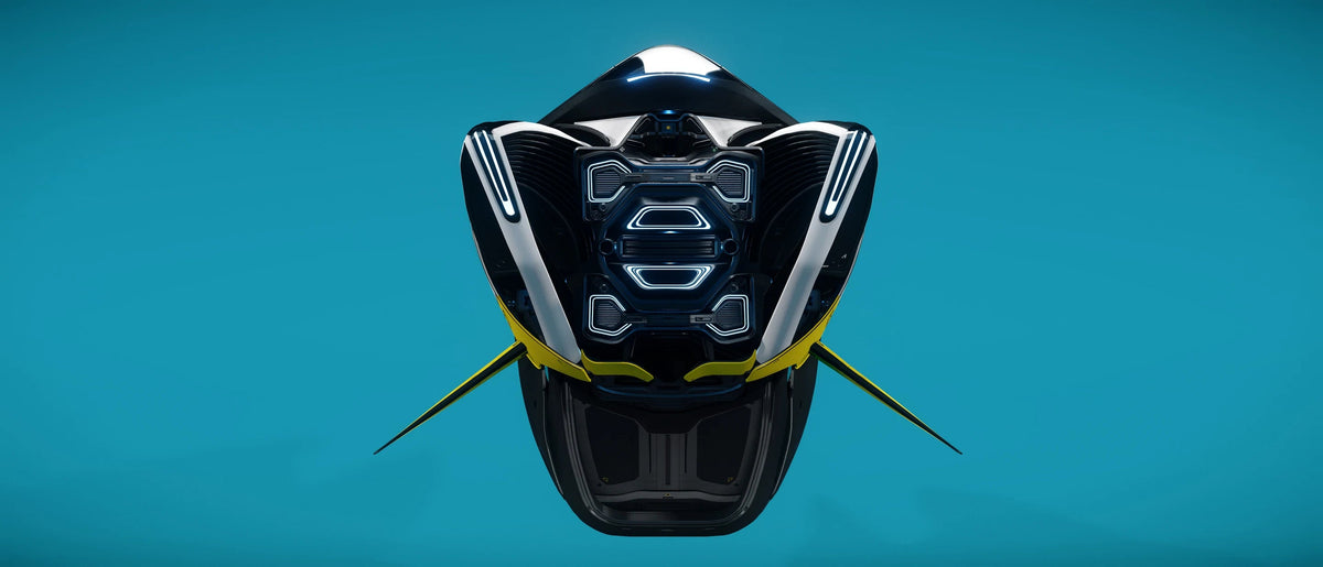 X1 Velocity - rear against sky blue BG in Star Citizen
