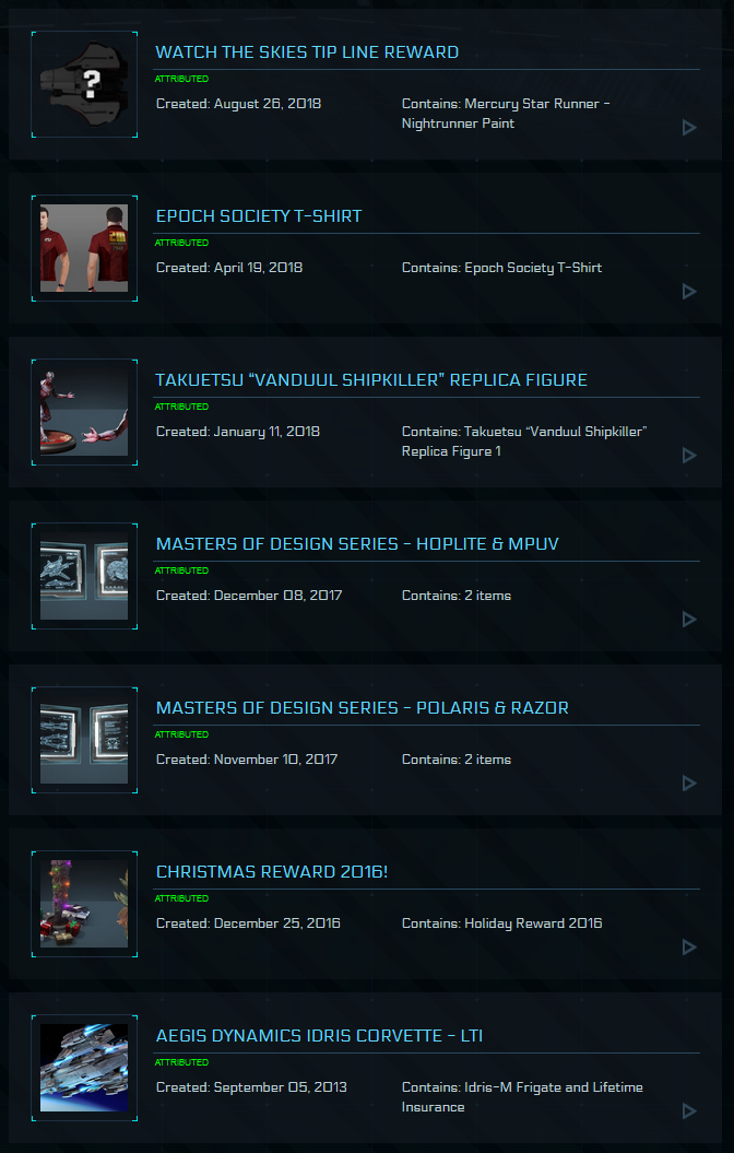 IDRIS M / Javelin / MMHC / 2600+ Referrals Star Citizen Account