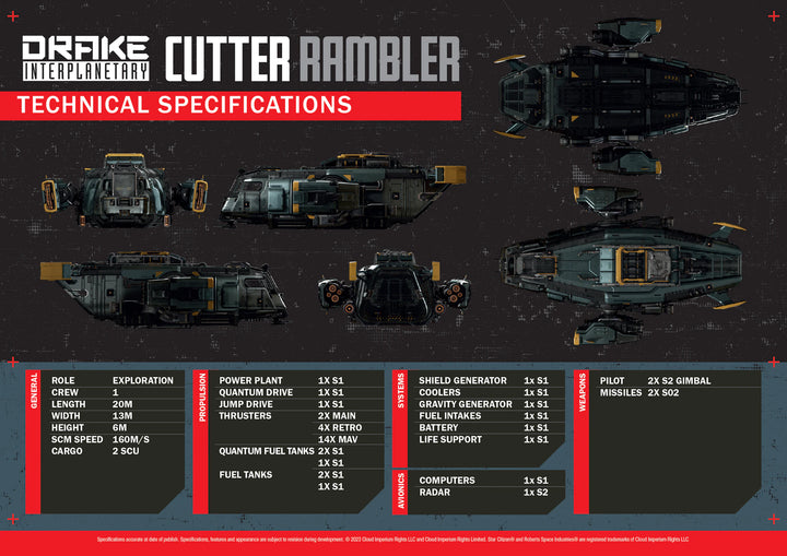 Buy Drake Cutter Rambler LTI Original Concept for Star Citizen
