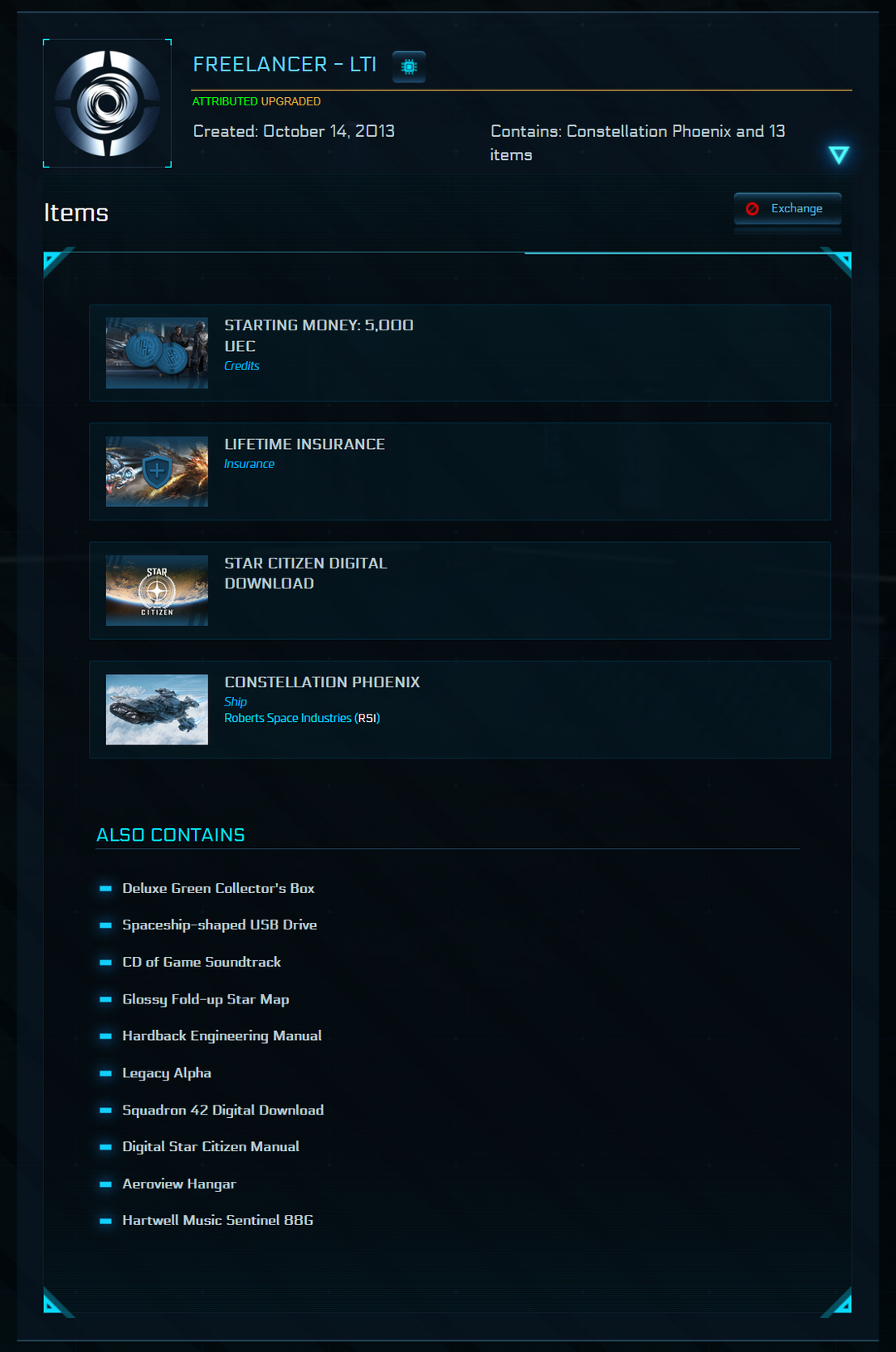 Star Citizen Wing Commander Account – Constellation Phoenix Physical Collectors with 88g Piano, Defender, Sabre Raven & AMD, Star Citizen + Squadron 42 Access