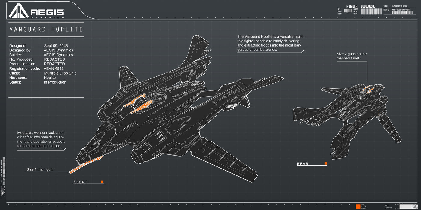Vanguard Hoplite - Original Concept LTI - Star Citizen - The Impound