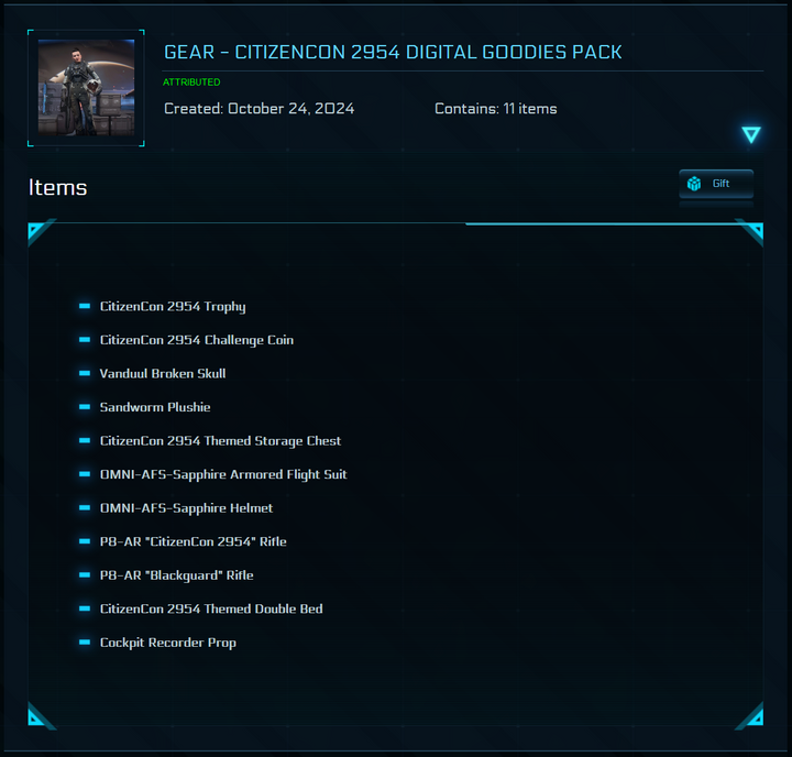 CitizenCon 2954 Digital Goodies Pack