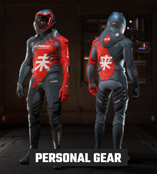 Mirai Racing Suit and Helmet