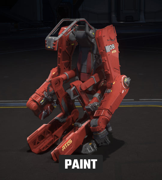 Paints - ATLS - Auspicious Red Paint - Star Citizen