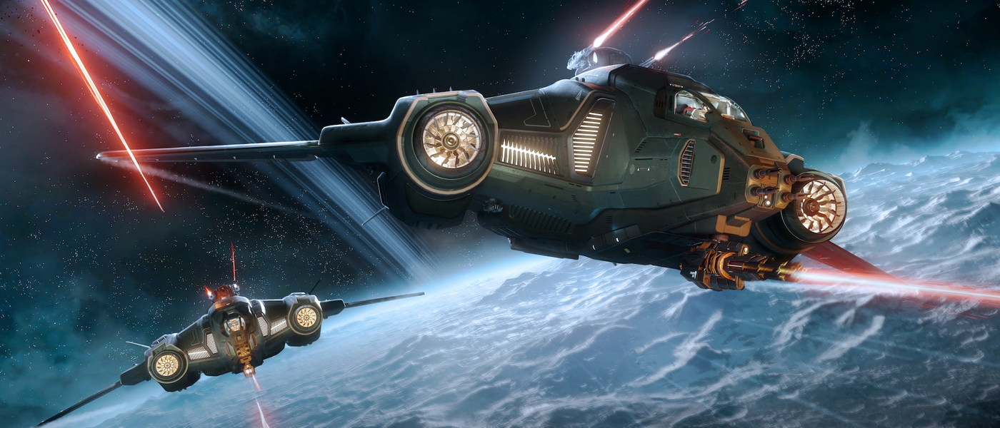Vanguard Hoplite - HopLite - Flying over ArcCorp - Crop