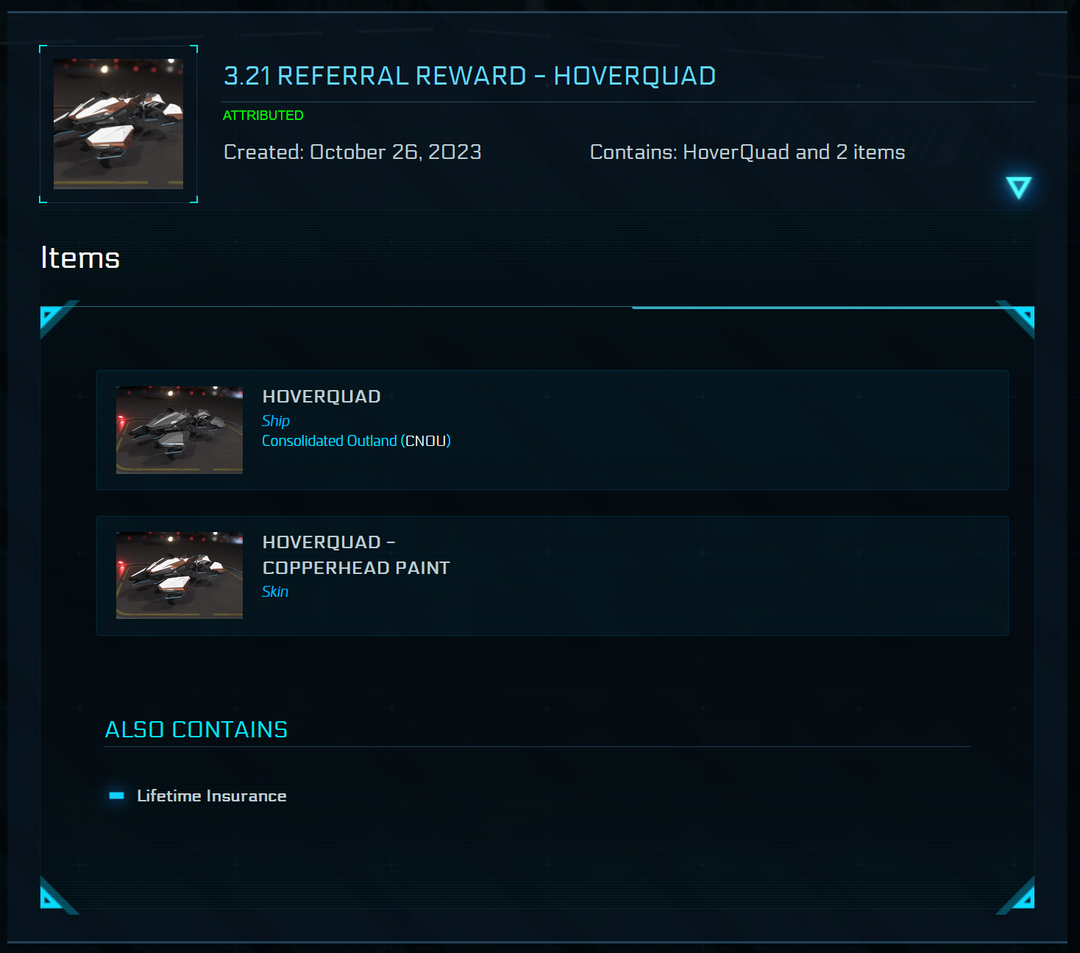 Star Citizen Space Marshal Account – LTI Ares Inferno, Razor & More Buyback Ships