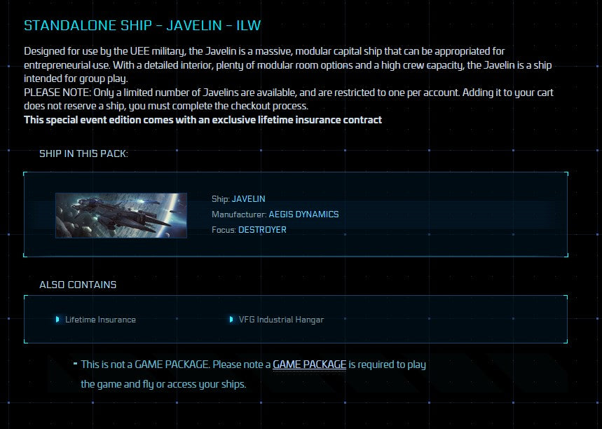 Idris Javelin Capital Fleet Account (Kraken in BB)