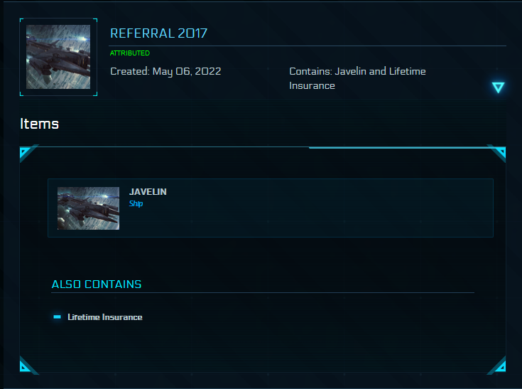 IDRIS M / Javelin / MMHC / 2600+ Referrals Star Citizen Account