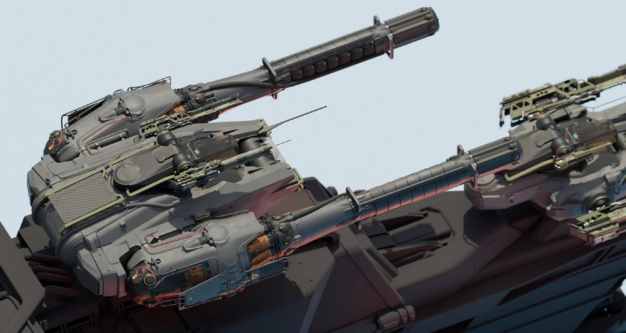 Nine turret coverage