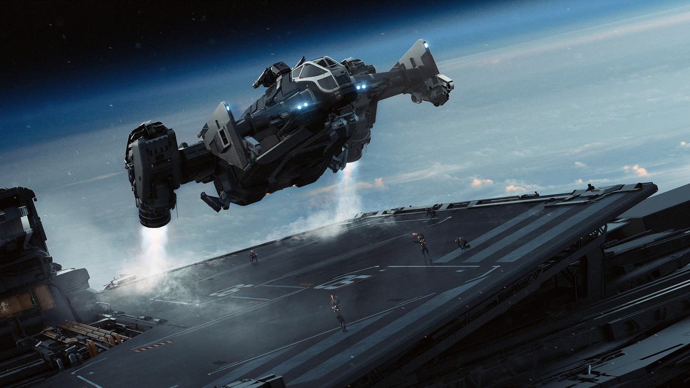Drake Kraken landing deck and internal hangar