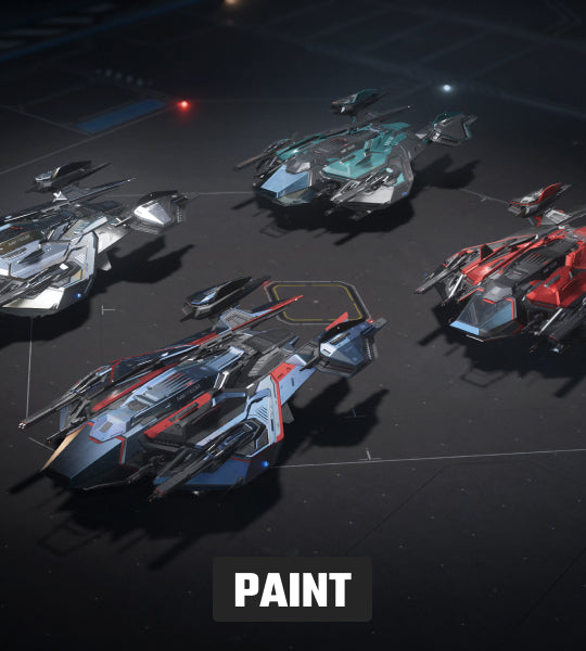 This pack includes four paints for the RSI Meteor: Shimmer, Bolide, Skylark, plus the Disco paint, only available to members of the Chairman’s Club.


