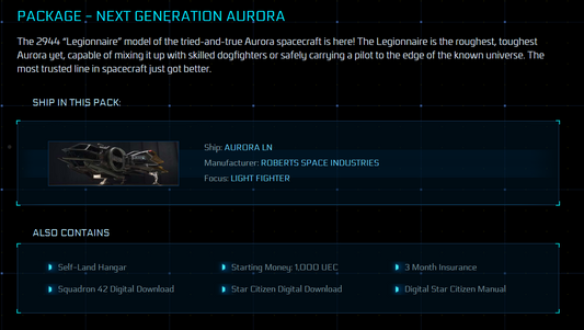 Next Generation Aurora 3M Contents