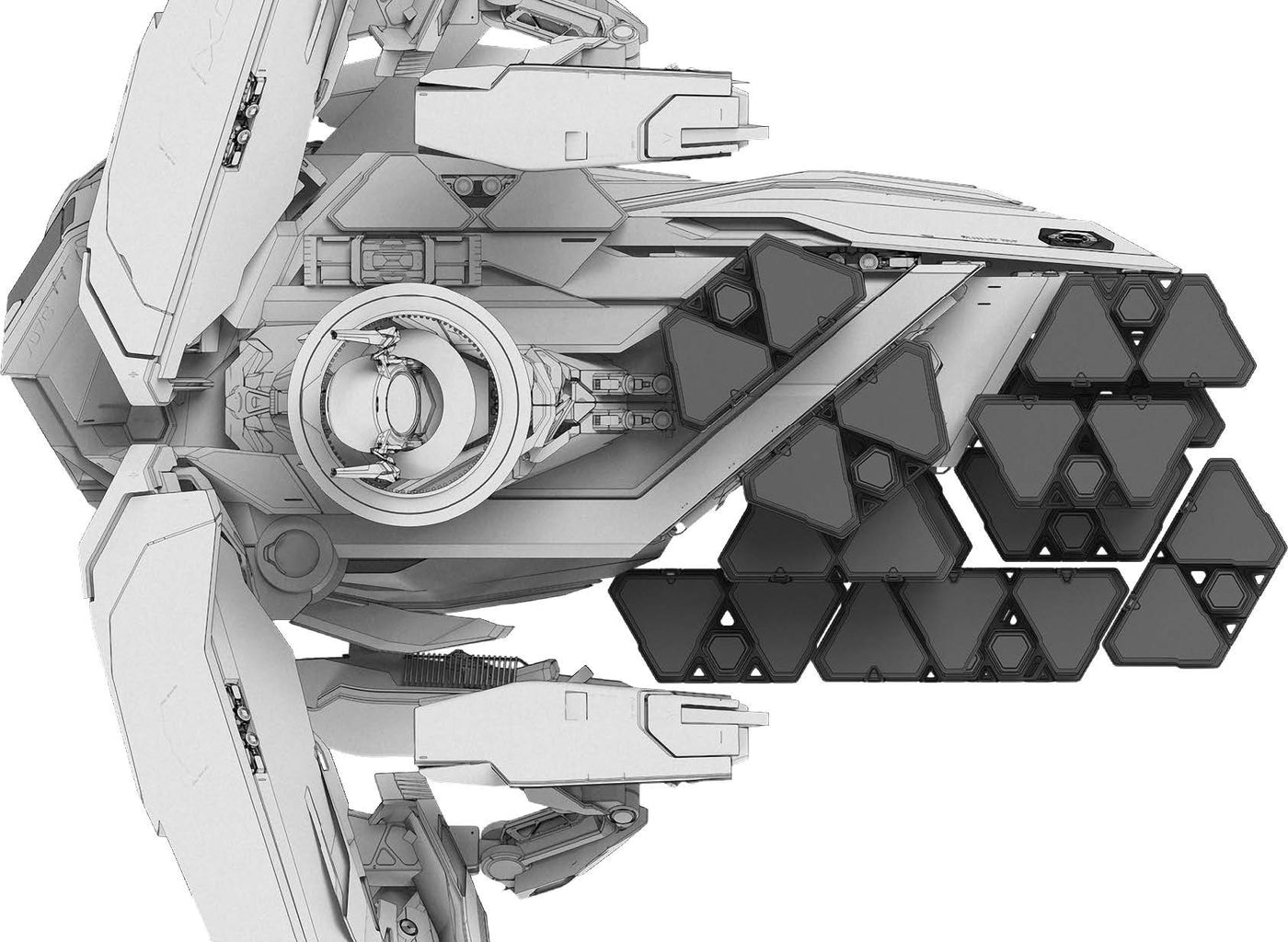 Railen triangular cargo pod schematic
