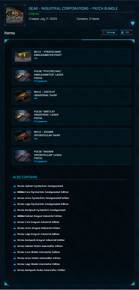 Buy Industrial Corporations - Patch Bundle For Star Citizen