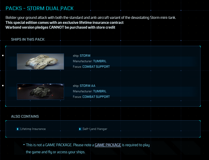 Packs - Storm Dual Pack (Storm + Storm AA) Original Concept LTI