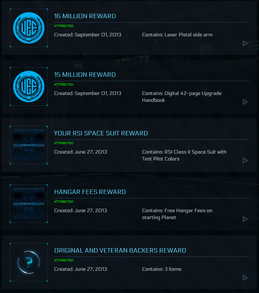 Aegis Idris P / Original Backer Rewards Star Citizen Account