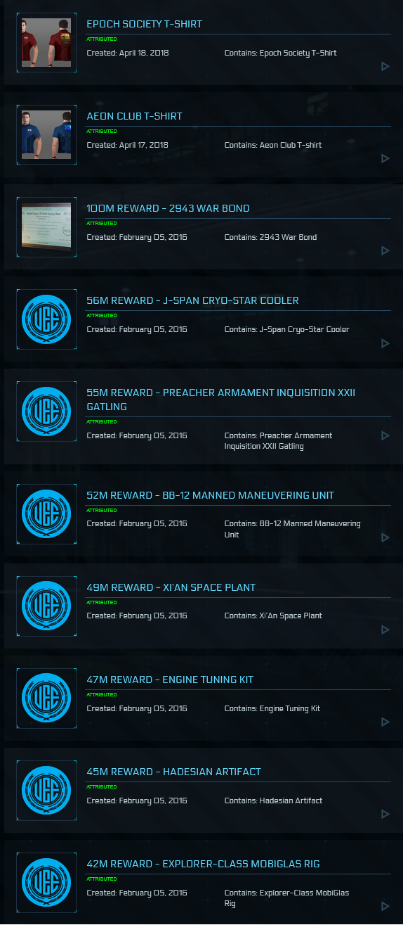 Aegis Idris P / Original Backer Rewards Star Citizen Account