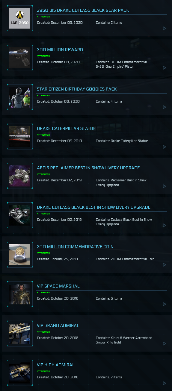 Aegis Idris P / Original Backer Rewards Star Citizen Account