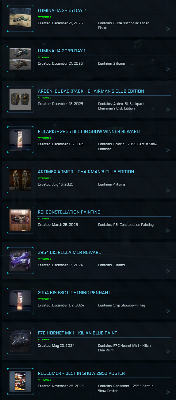 Aegis Idris P / Original Backer Rewards Star Citizen Account
