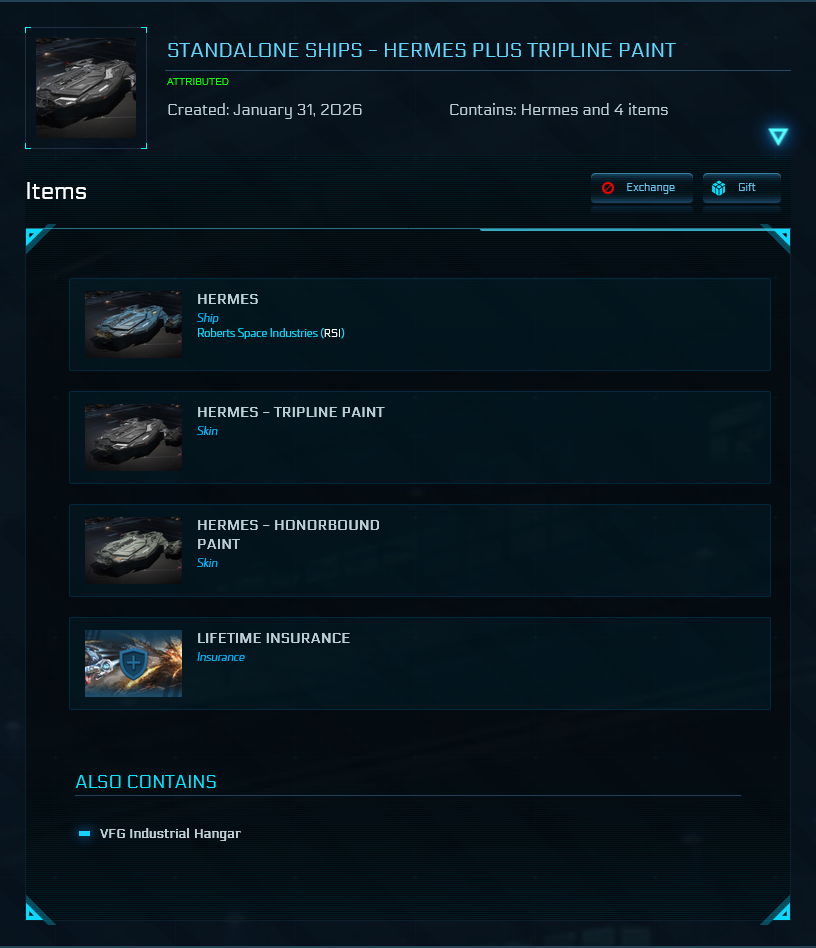 Hermes + Tripline and Honorbound Paints - Original Concept LTI