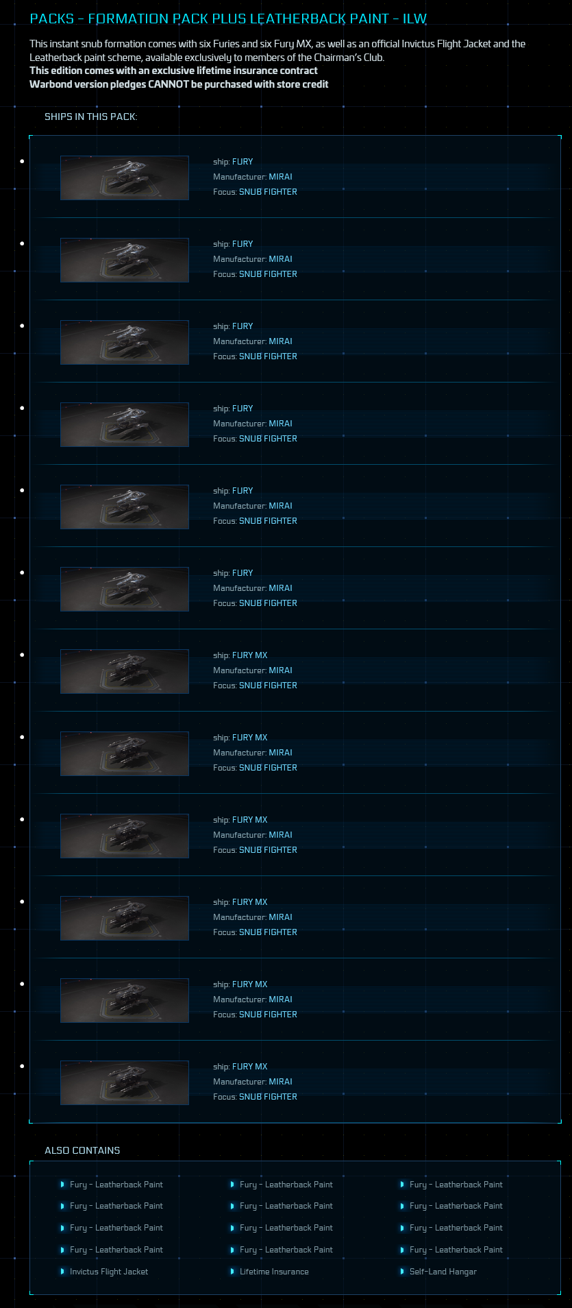 Fury Formation Pack with Leatherback Paints ( 6x Fury + 6x Fury MX ) ILW - Original Concept LTI