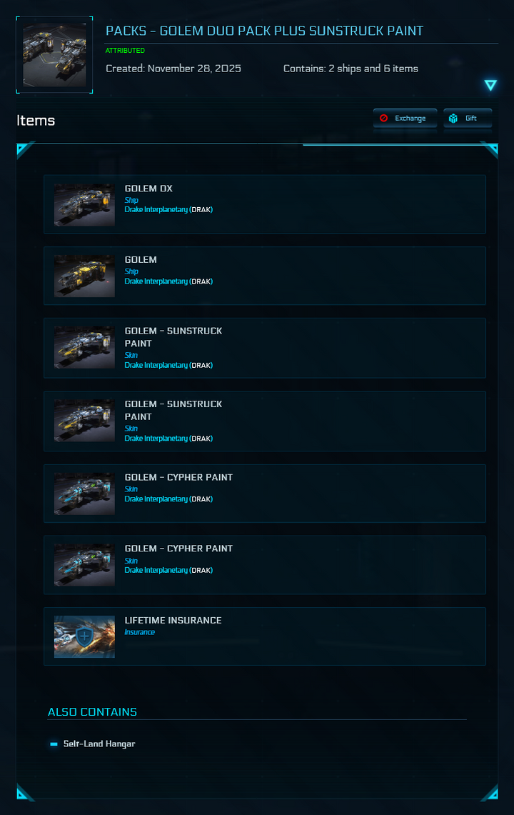 Golem Duo Pack plus Sunstruck and Cypher Paints - Original Concept LTI