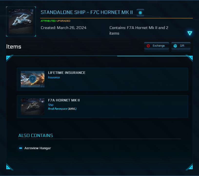 F7A Hornet MK II + pintura Ironscale - LTI (OFERTA)