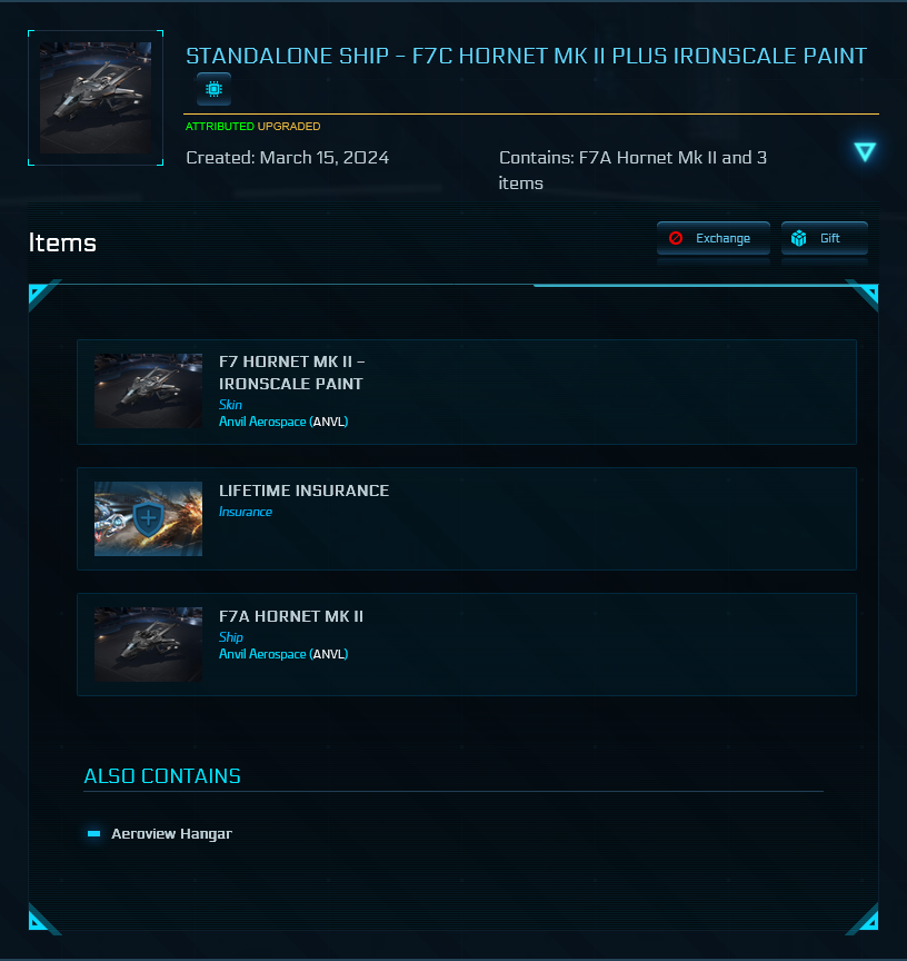 F7A Hornet MK II + Ironscale Lackierung - LTI
