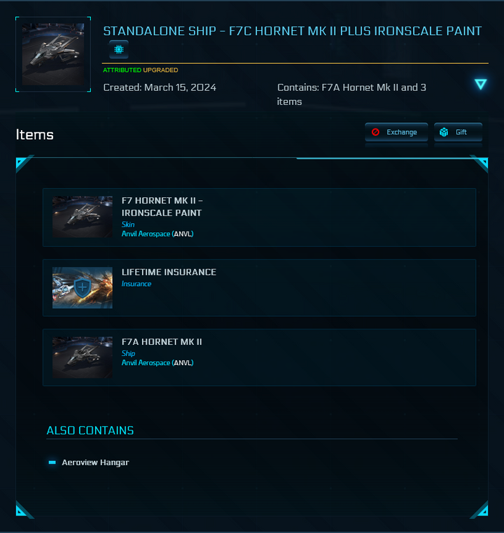F7A Hornet MK II + Ironscale Lackierung - LTI