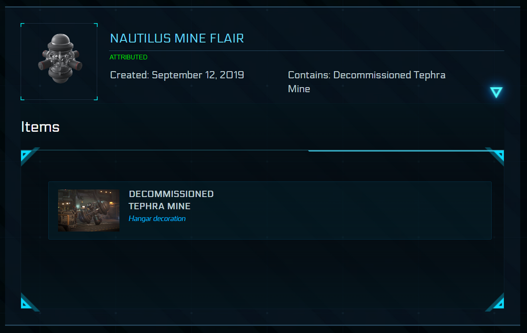 Tephra Mine Nautilus Flair