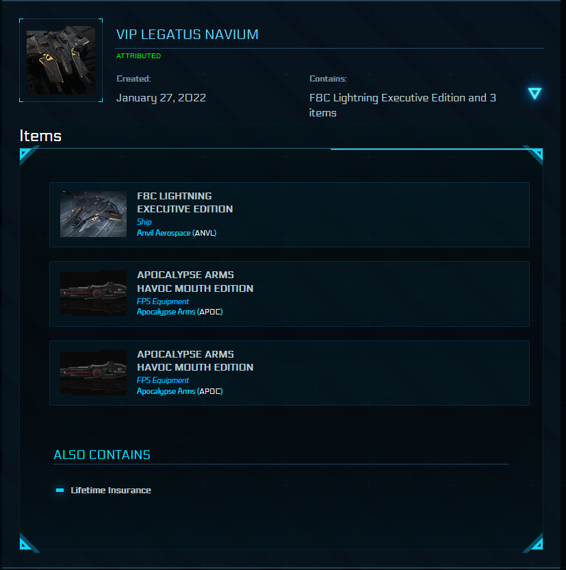 Legatus Navium Capital Fleet Account ( Rare Collectible Items and Ships )